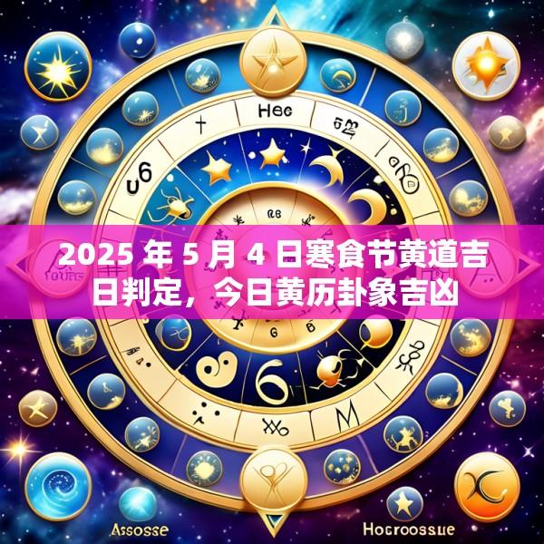2025 年 5 月 4 日寒食节黄道吉日判定，今日黄历卦象吉凶