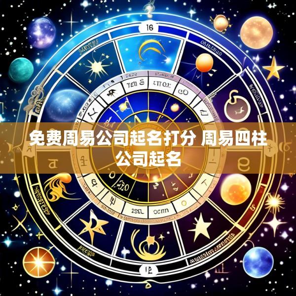 免费周易公司起名打分 周易四柱公司起名
