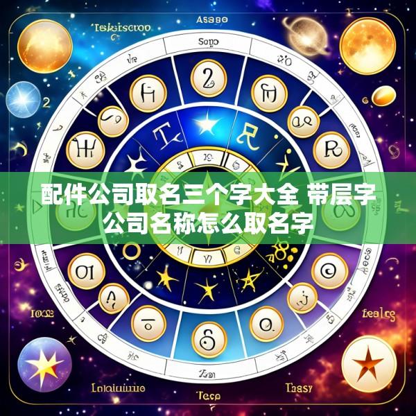 配件公司取名三个字大全 带层字公司名称怎么取名字