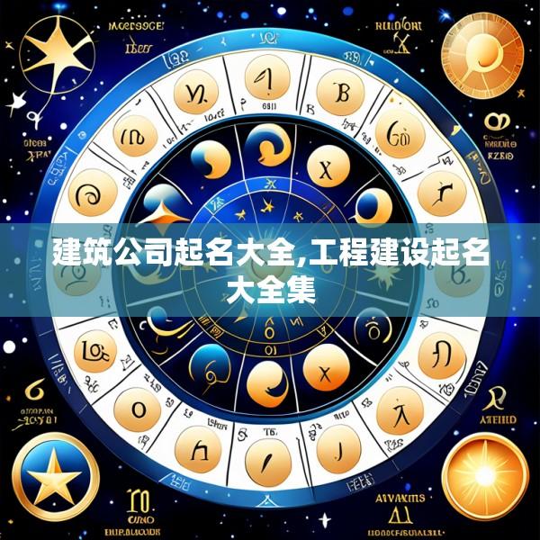 建筑公司起名大全,工程建设起名大全集