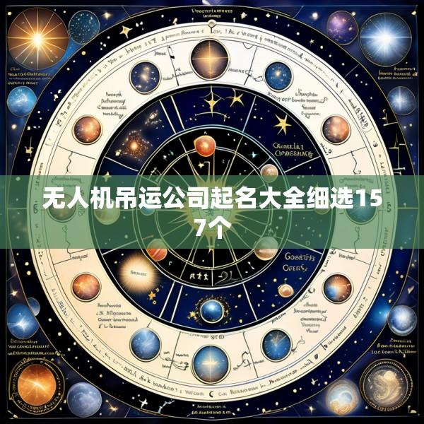 无人机吊运公司起名大全细选157个