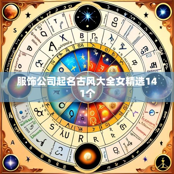 服饰公司起名古风大全女精选141个