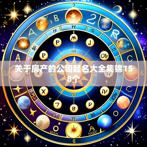 关于房产的公司起名大全集锦158个