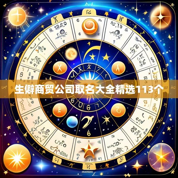 生僻商贸公司取名大全精选113个