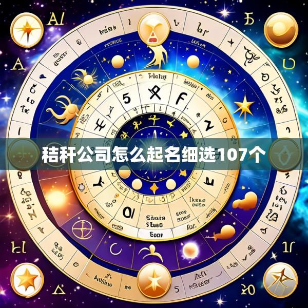秸秆公司怎么起名细选107个