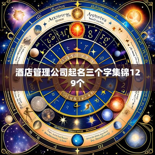酒店管理公司起名三个字集锦129个