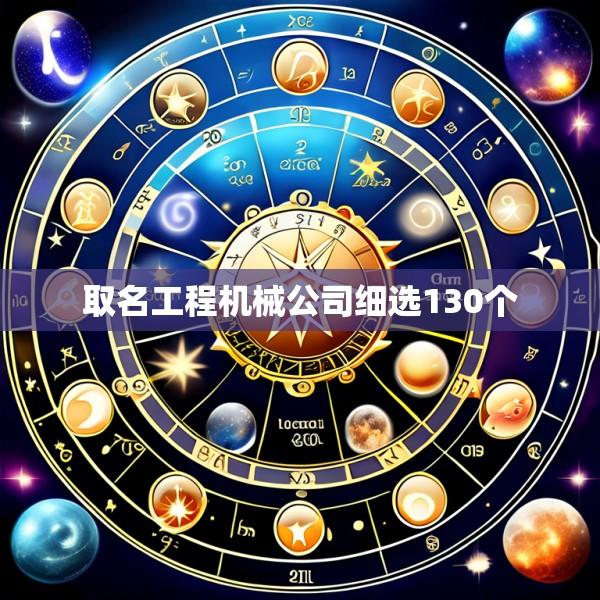 取名工程机械公司细选130个
