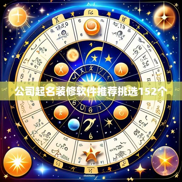 公司起名装修软件推荐挑选152个