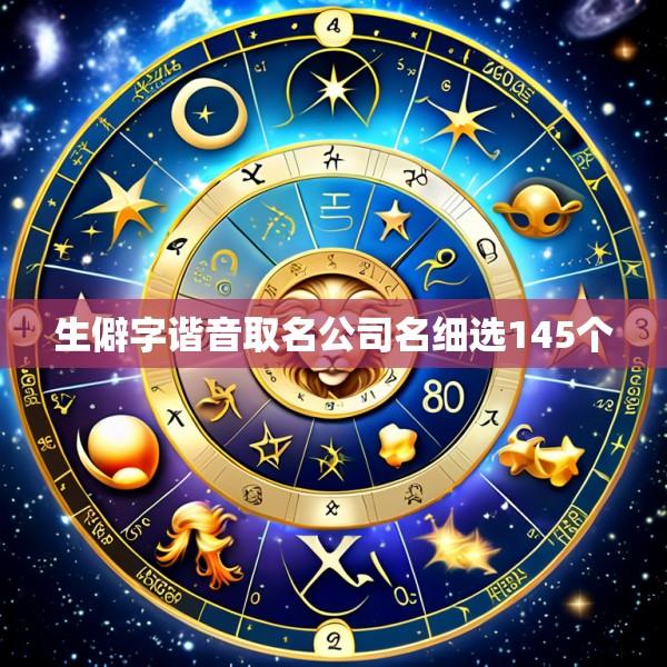 生僻字谐音取名公司名细选145个