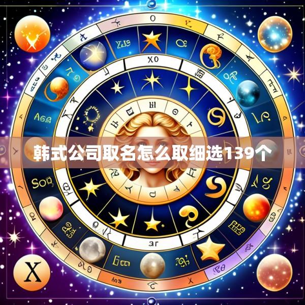 韩式公司取名怎么取细选139个