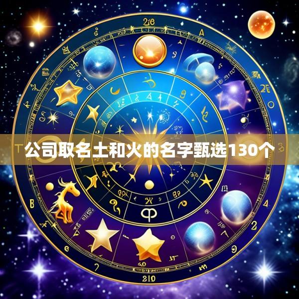 公司取名土和火的名字甄选130个