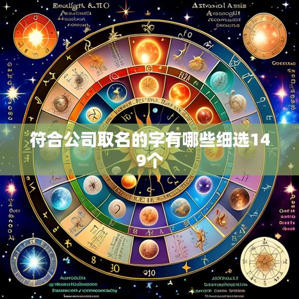 符合公司取名的字有哪些细选149个