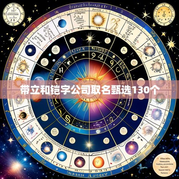 带立和铠字公司取名甄选130个