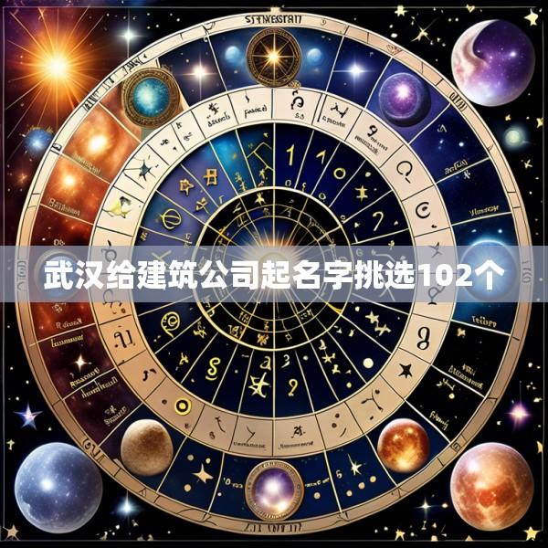 武汉给建筑公司起名字挑选102个