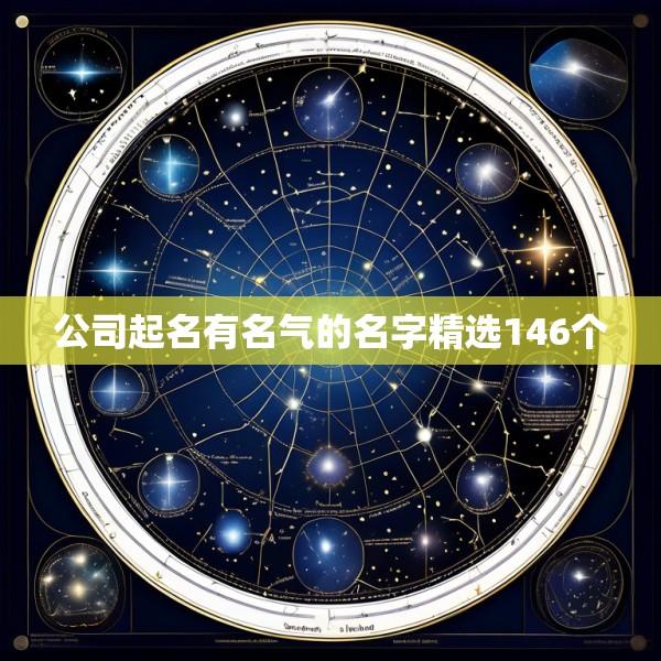 公司起名有名气的名字精选146个