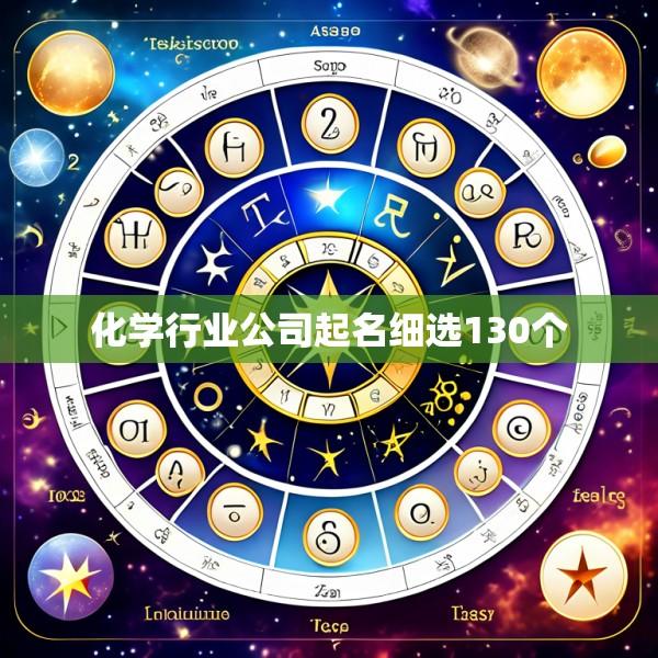 化学行业公司起名细选130个
