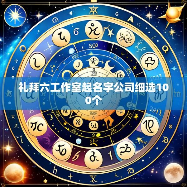礼拜六工作室起名字公司细选100个