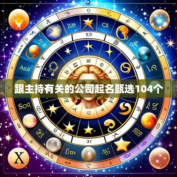 跟主持有关的公司起名甄选104个