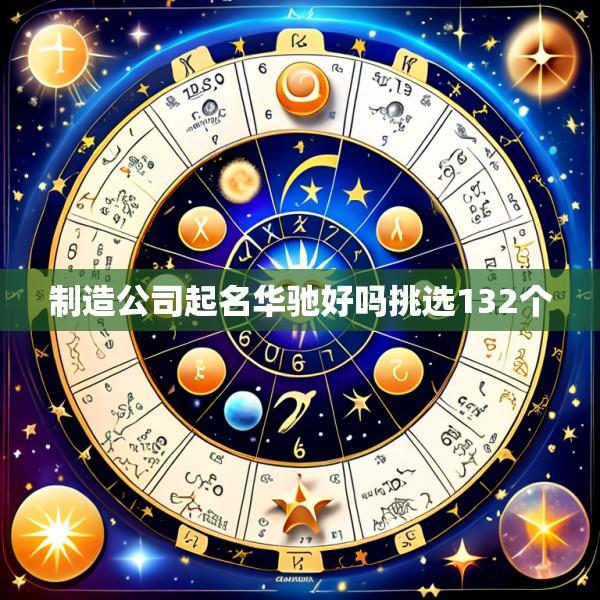 制造公司起名华驰好吗挑选132个