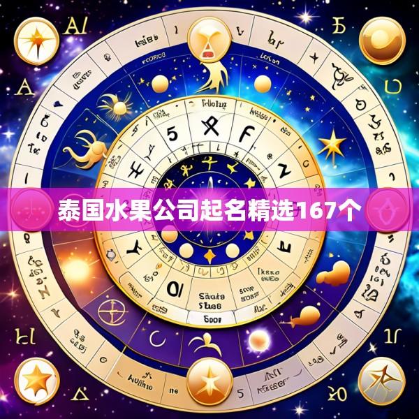泰国水果公司起名精选167个