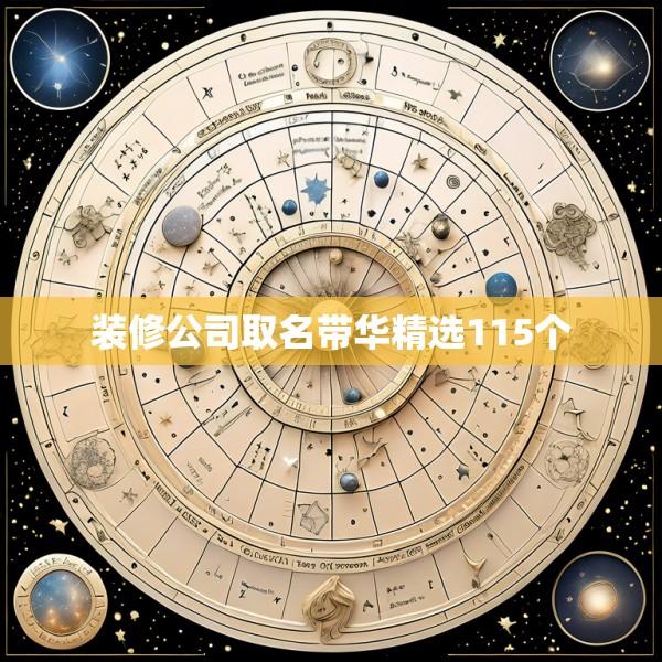 装修公司取名带华精选115个