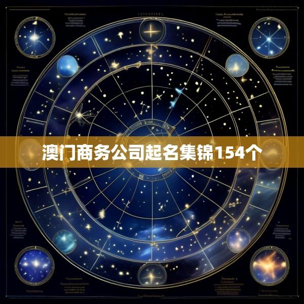 澳门商务公司起名集锦154个