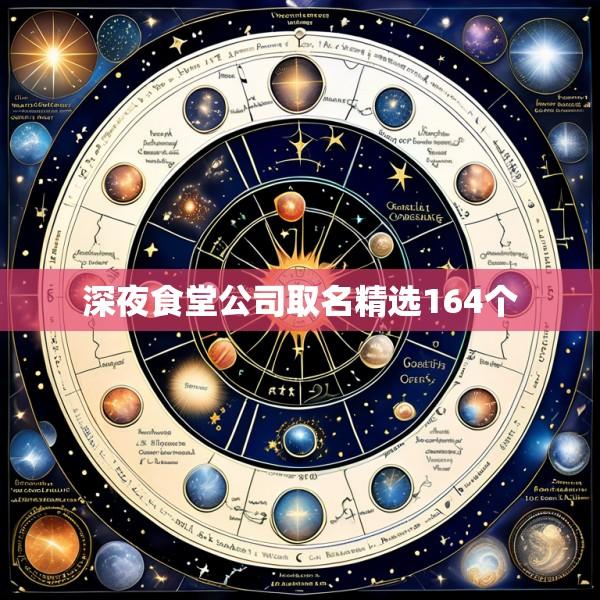 深夜食堂公司取名精选164个