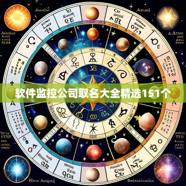 软件监控公司取名大全精选151个