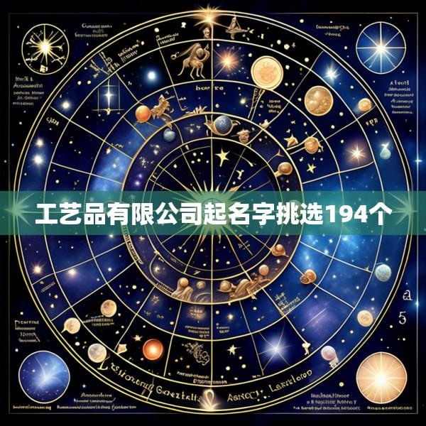工艺品有限公司起名字挑选194个