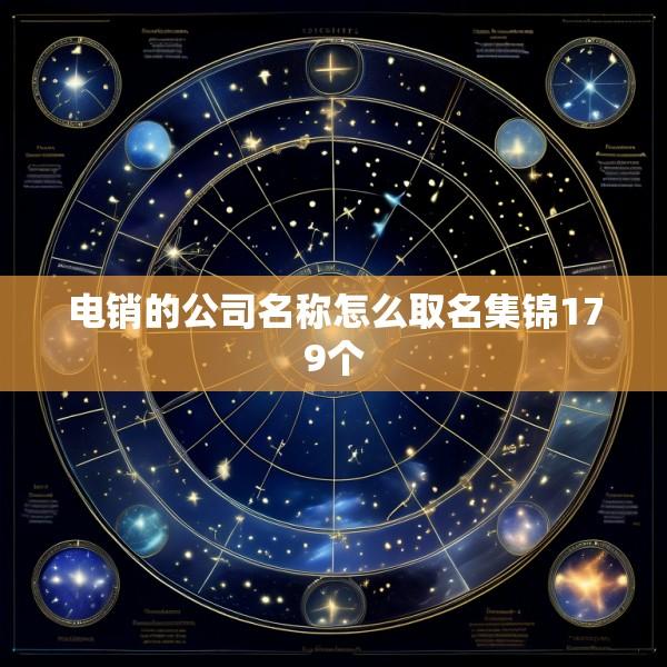 电销的公司名称怎么取名集锦179个