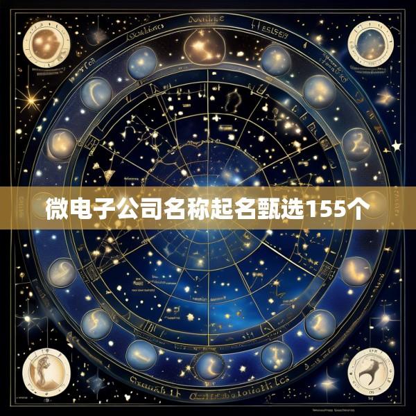 微电子公司名称起名甄选155个