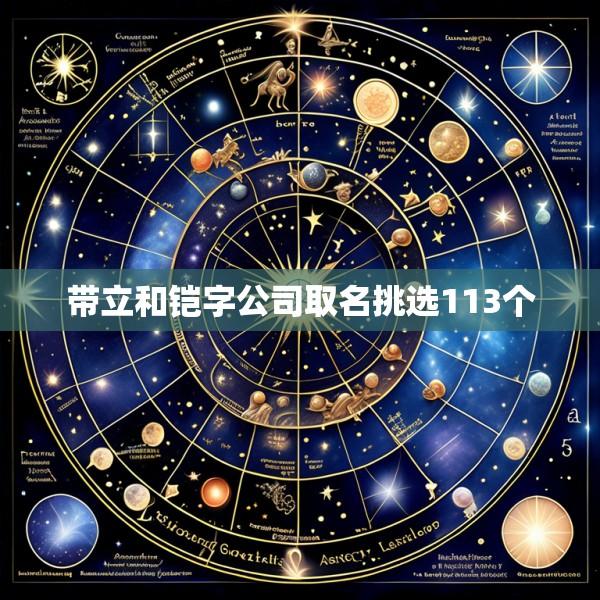 带立和铠字公司取名挑选113个