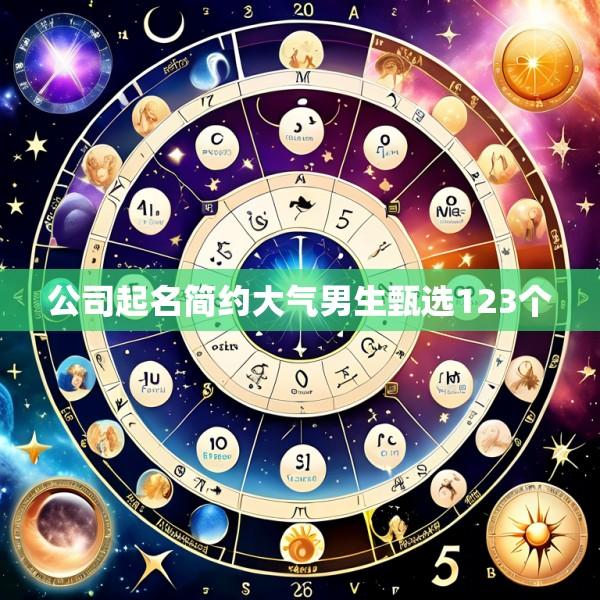 公司起名简约大气男生甄选123个