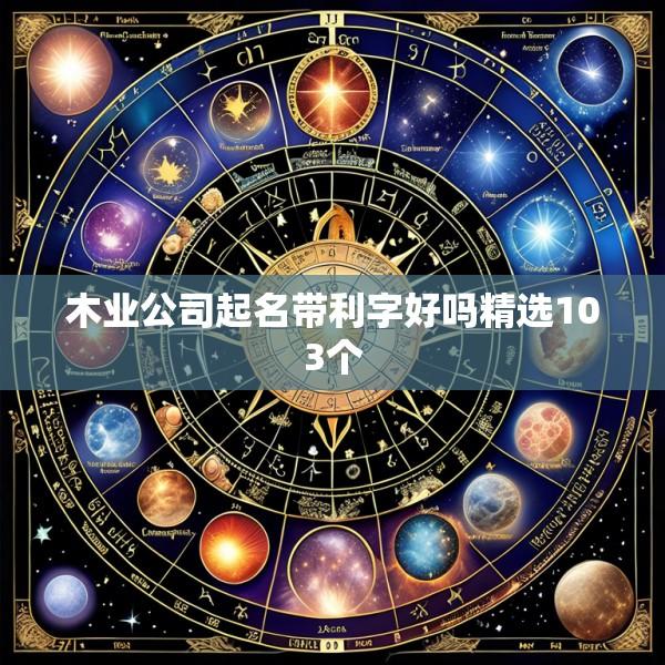 木业公司起名带利字好吗精选103个