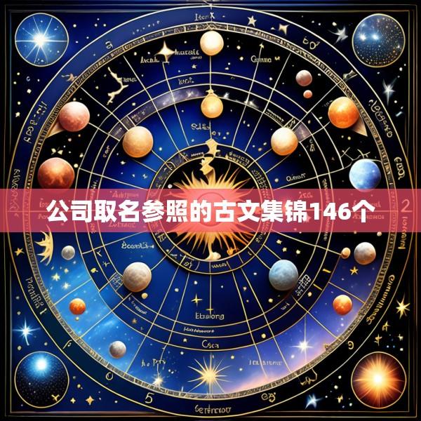 公司取名参照的古文集锦146个