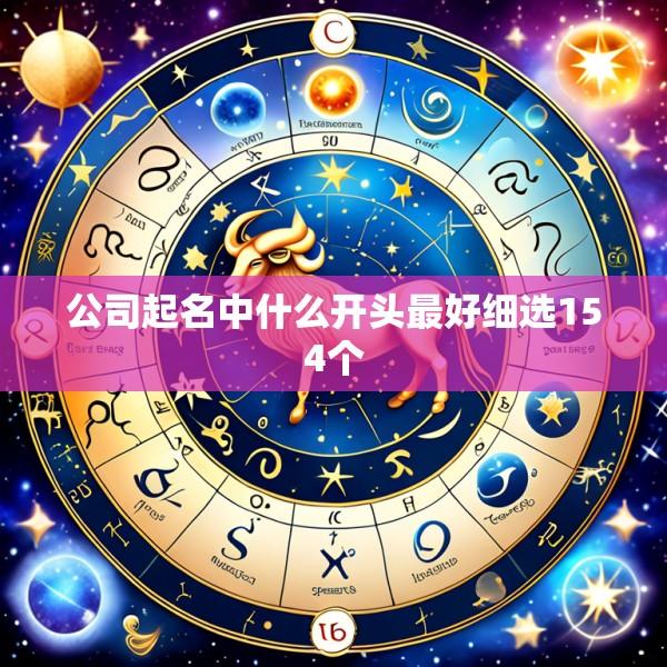 公司起名中什么开头最好细选154个