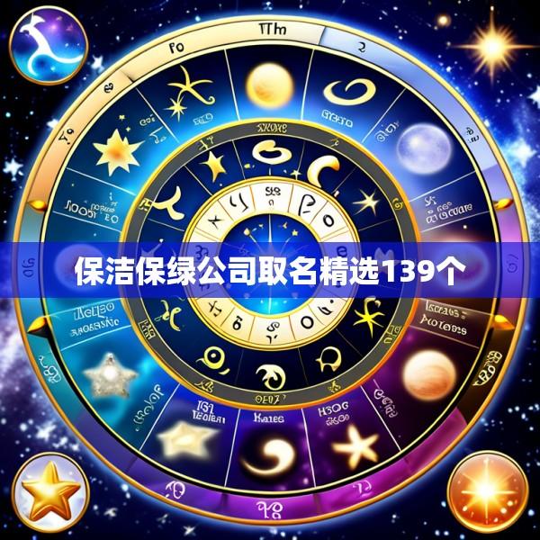 保洁保绿公司取名精选139个