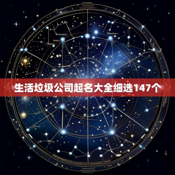 生活垃圾公司起名大全细选147个