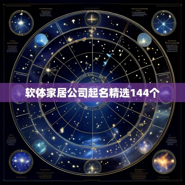 软体家居公司起名精选144个