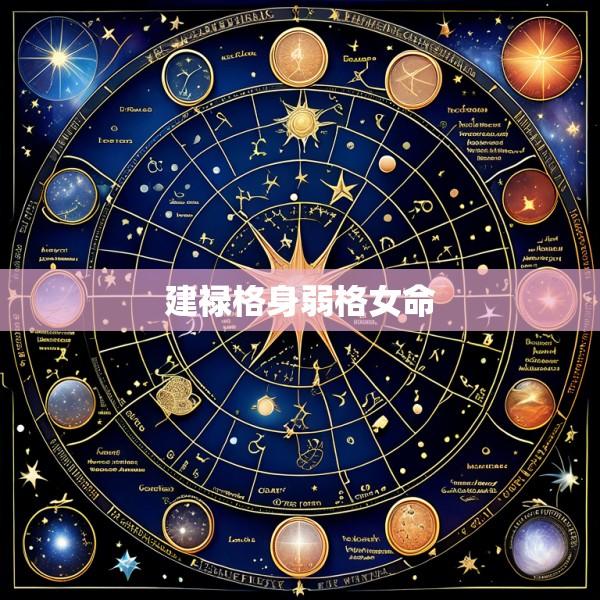 建禄格身弱格女命