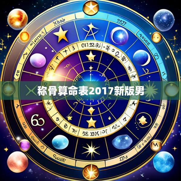 称骨算命表2017新版男