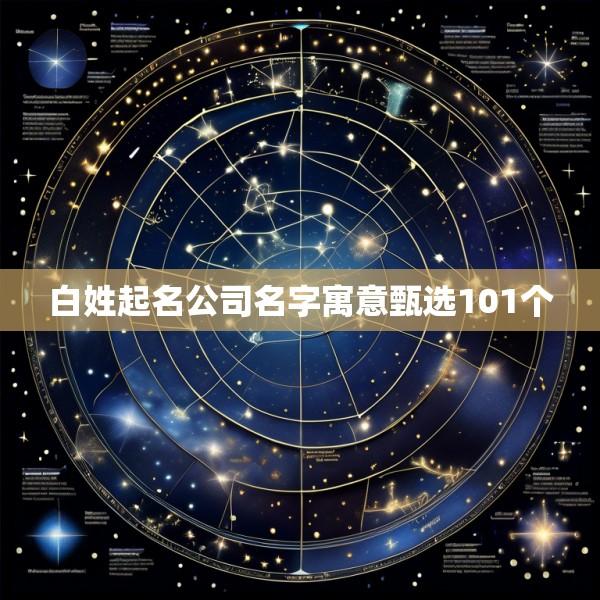 白姓起名公司名字寓意甄选101个