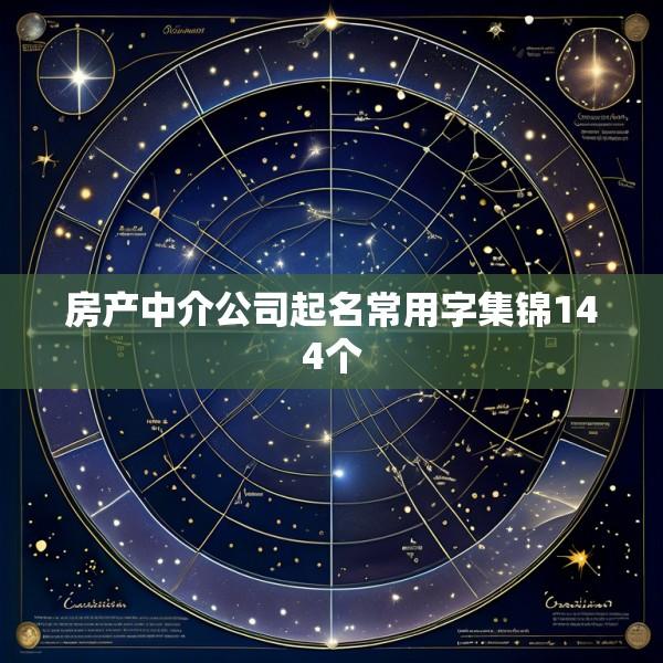房产中介公司起名常用字集锦144个