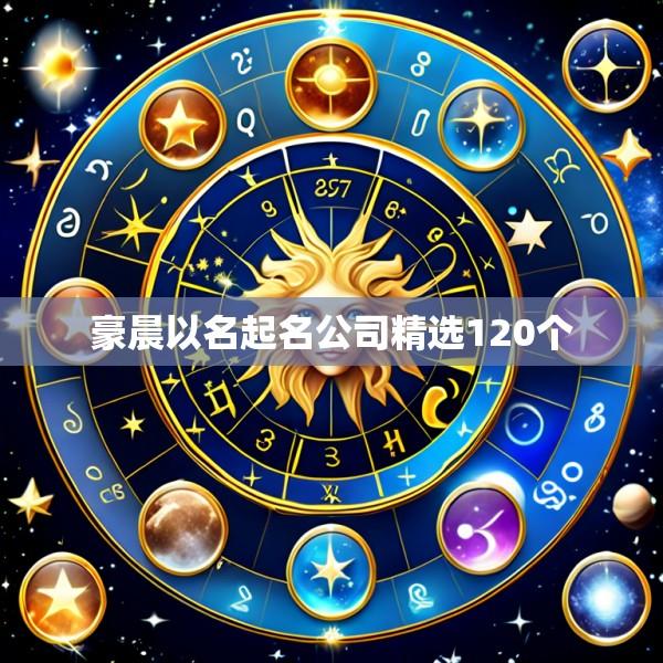 豪晨以名起名公司精选120个