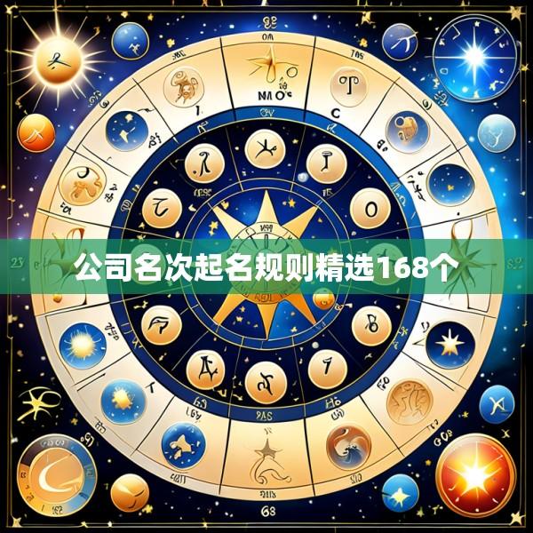 公司名次起名规则精选168个