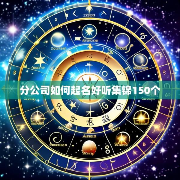 分公司如何起名好听集锦150个