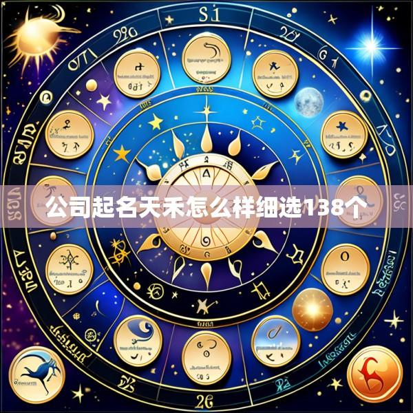 公司起名天禾怎么样细选138个