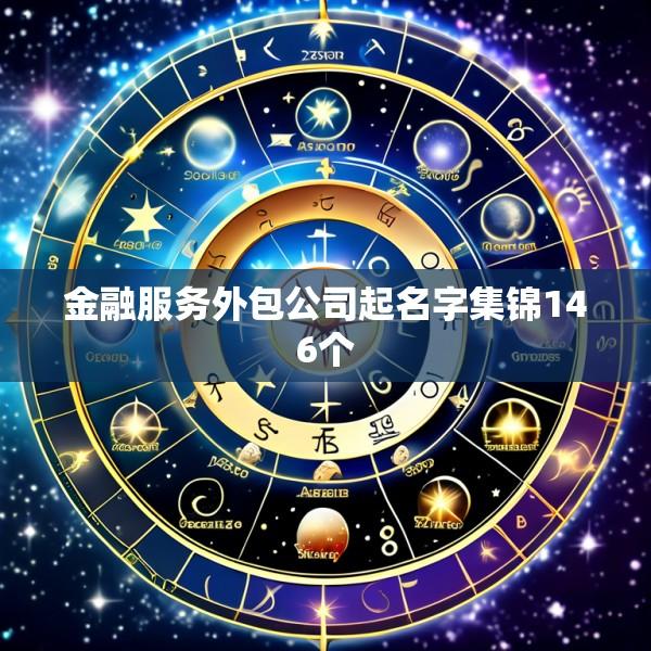 金融服务外包公司起名字集锦146个