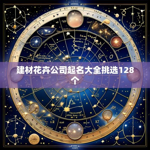 建材花卉公司起名大全挑选128个