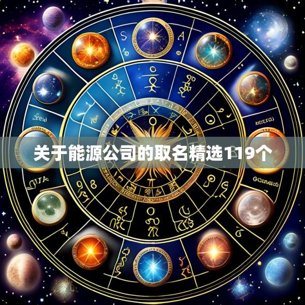 关于能源公司的取名精选119个